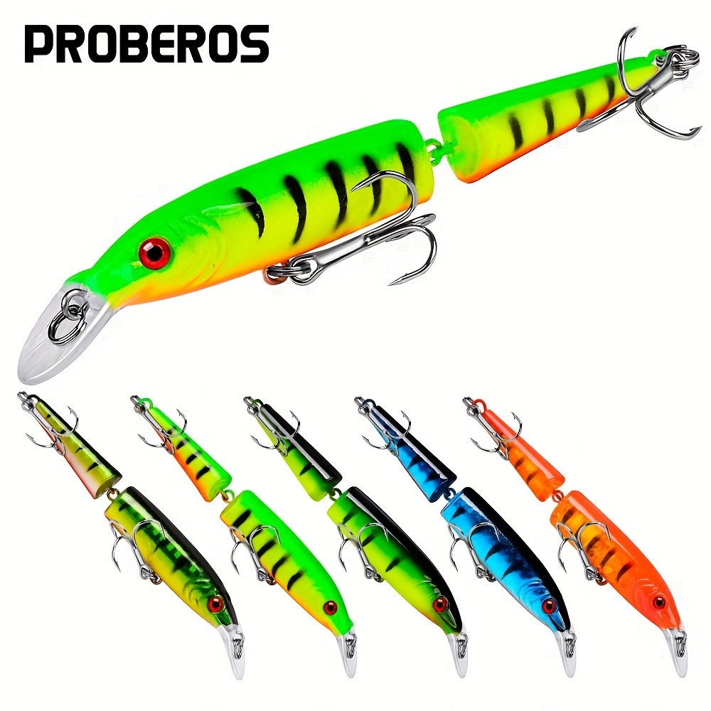1pc Fishing Lures Two-section Lure Multi Jointed Minnow Swimbait Crank Bait  Slow Sinking Bionic Artificial Bait Freshwater Saltwater Trout Bass