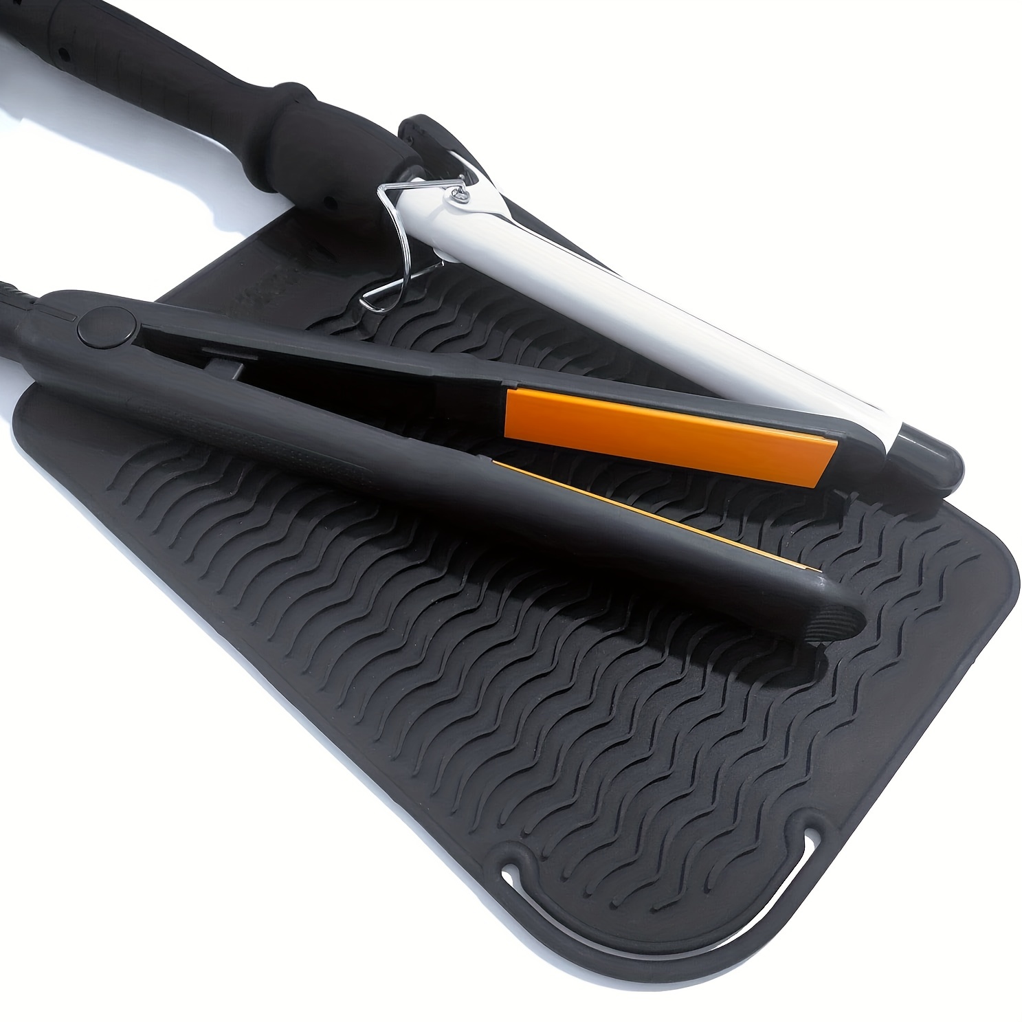 Beständig Hitze Silikon-Matte Curling Eisen Hot Hair Tools Hitze-Matte für  Haarglätter Wärmeschutzmatte Grau : : Kosmetik