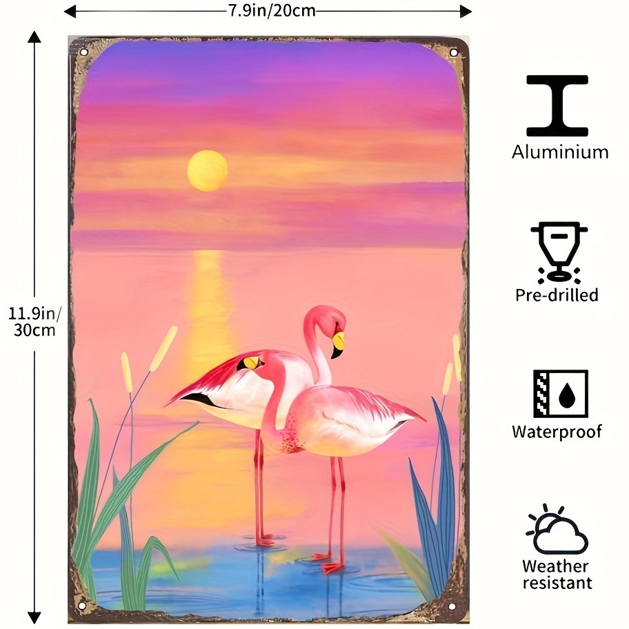 Buy: Pink Flamingo Summer Art Coastal Flamingo Bird