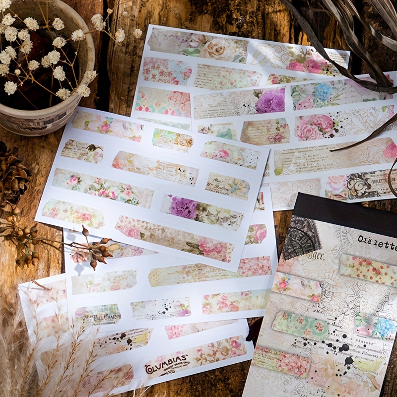 200pcs Vintage Collection Paper Scrapbooking Journal Material paper Card  Making DIY Retro Paper Sticker Creative Memo Stationery