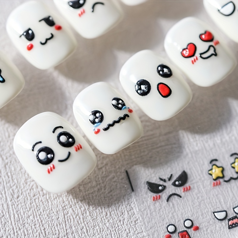 5D Engraved Nail Sticker Manicure Expression Embossed
