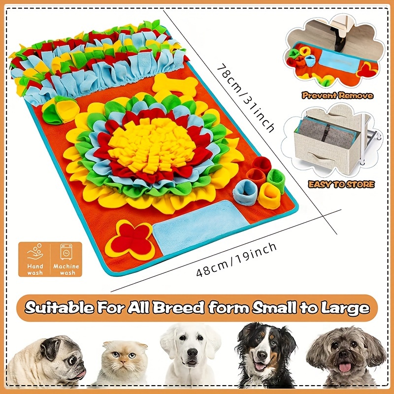 Dog Snuffle Mat Foldable Pet Slow Feeding Mat Puppy Sniffing - Temu