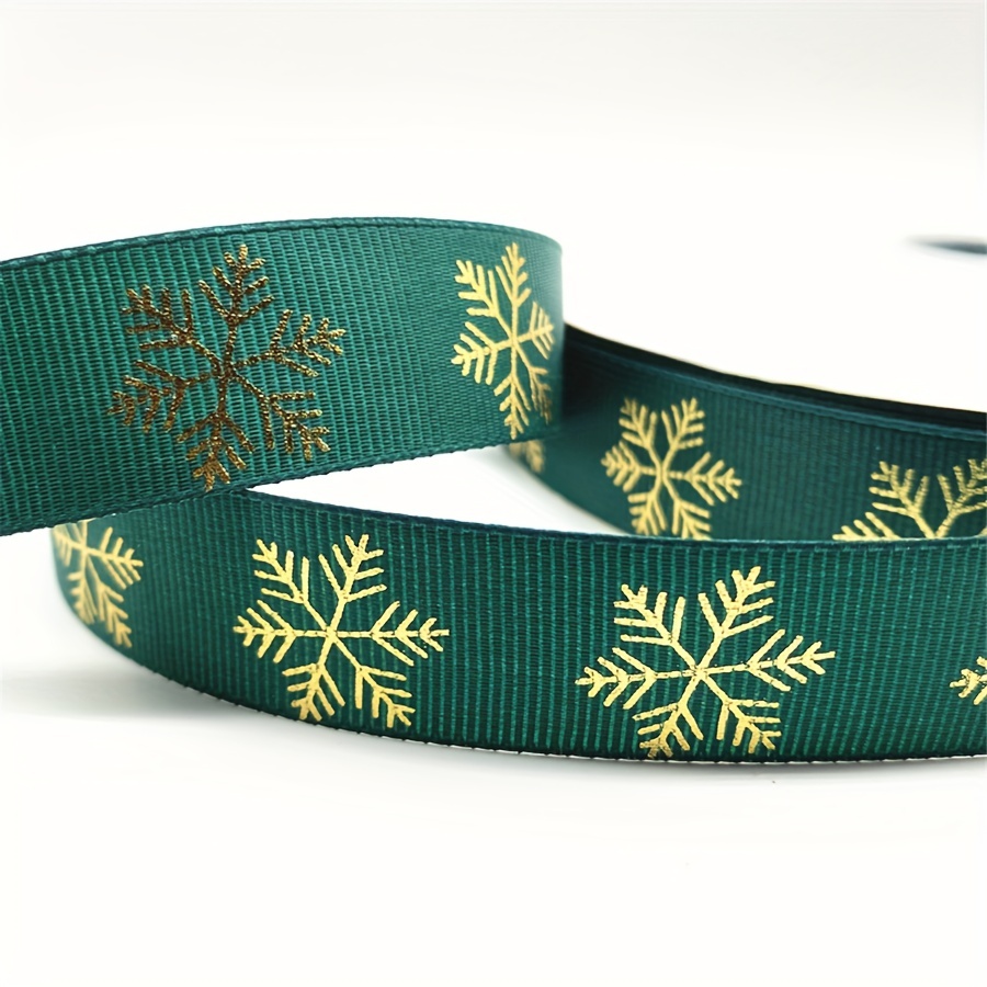 5 Yards Christmas Ribbon Printed Grosgrain Ribbons For - Temu