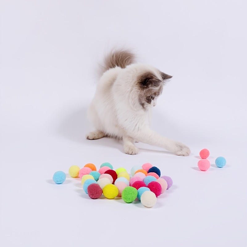 Cute Funny Cat Toys Stretch Plush Ball 0.98in Cat Toy Ball