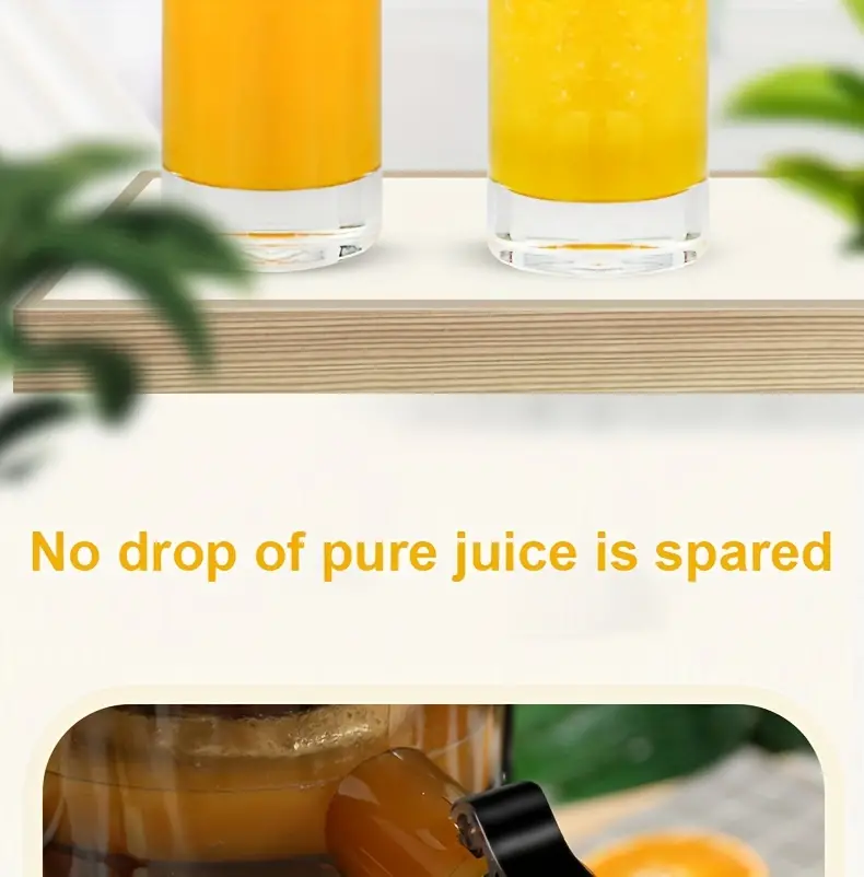 1pc juicer machines cold press juicer masticating juicer perfect for orange apples citrus juicing wide chute for easy fruit and vegetable intake for kitchen details 6