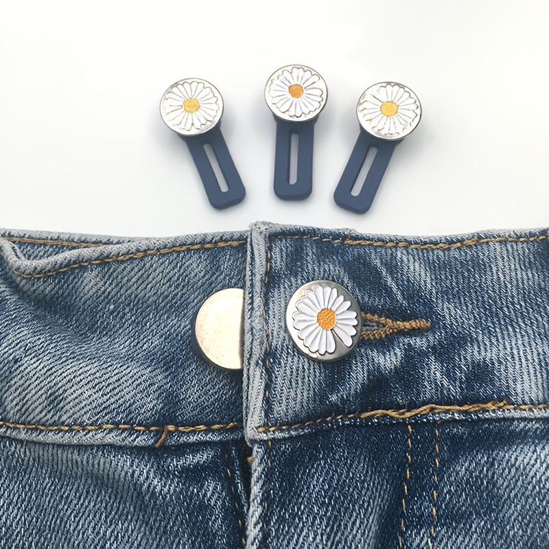 Jeans Waist Adjustment Button Metal Extend Sewing Buckle - Temu