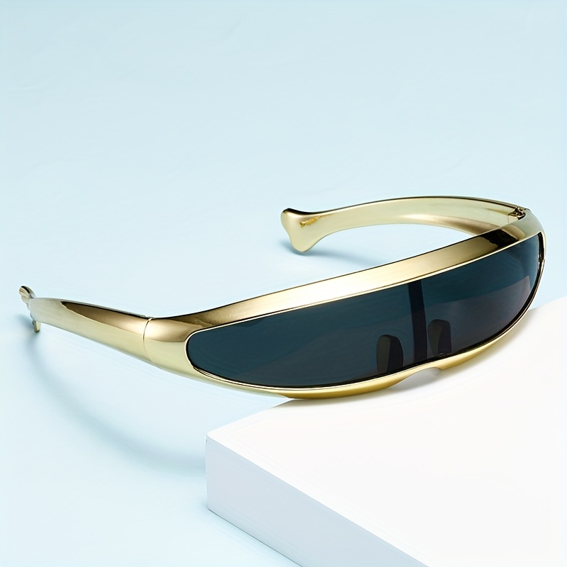 Sonnenbrille Futuristische N Cyclops Visier Laser Brillen UV400  Persönlichkeit Verspiegelte Linse Kostüm Brillen Gläser Männer 230114 Von  3,39 €