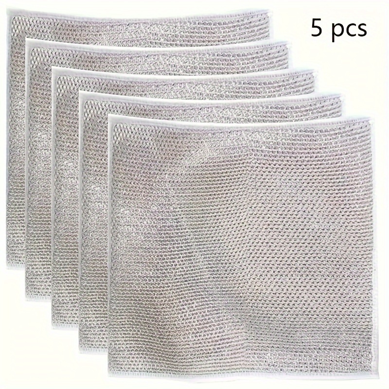 Wire Dishwashing Cloth Daily Cleaning Cloth Grid Non stick - Temu