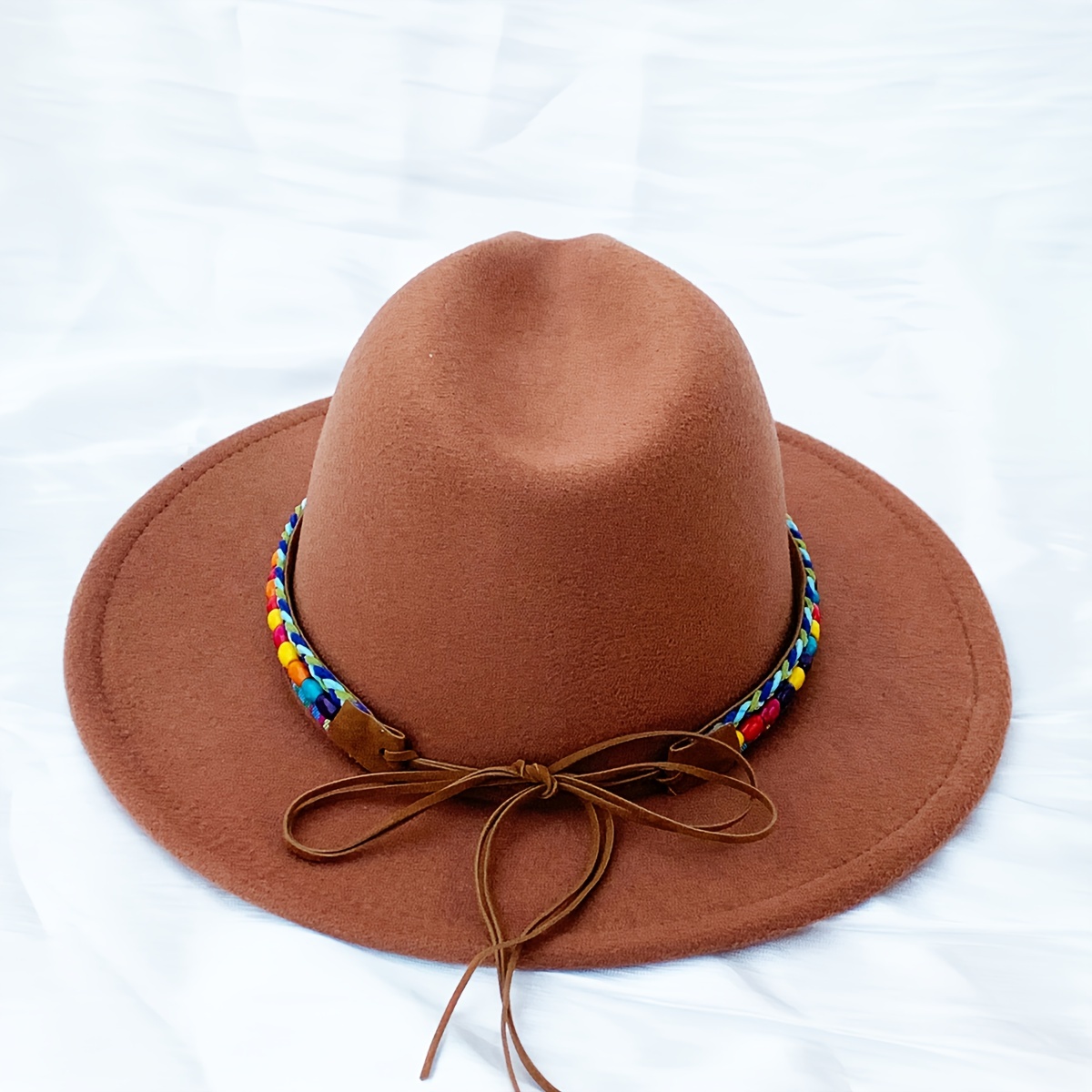 Camel Cowboy Hat, Winter Men Hat, Fedora Hats, Western Style