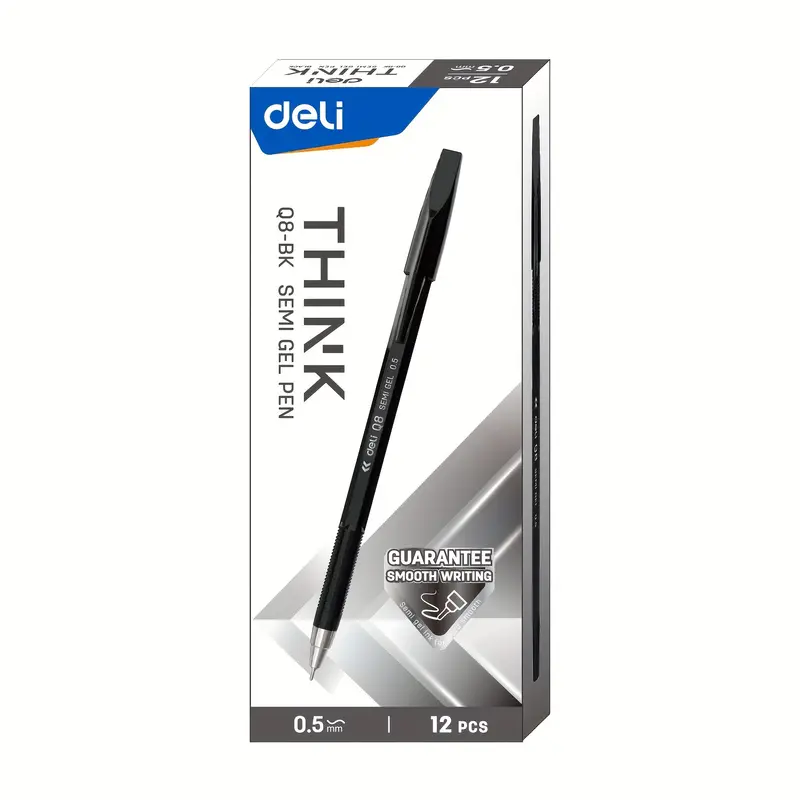 Deli Smooth Writing Semi Gel Pen Quick Dry Pens Fine Point - Temu