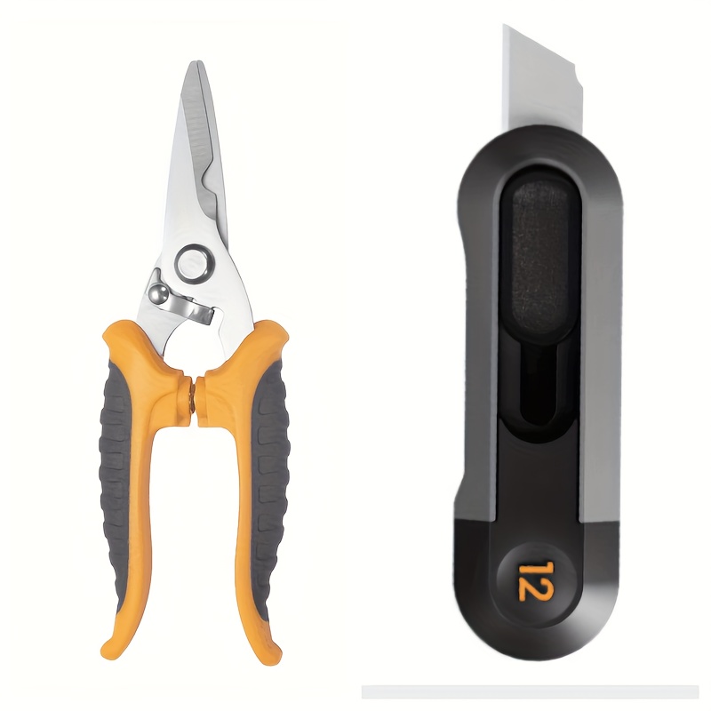 1 Set Micro Tip Simple Scissors Utility Knife Stainless Temu Portugal