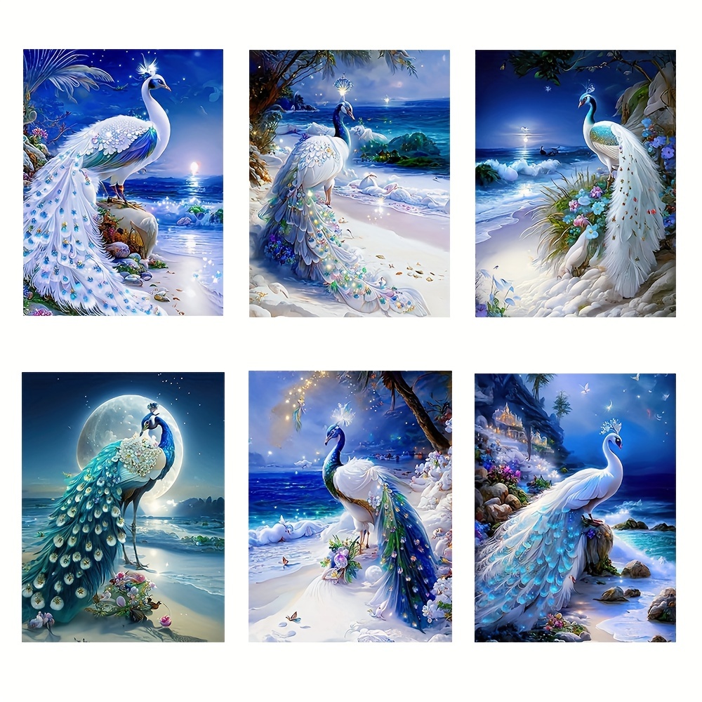 Beautiful Peacock 5D DIY Diamond Painting Kit Full Drill Stick to Paint  Home Decor Cross-stitch Mosaic Art Painting Christmas Gifts 