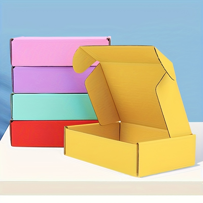 Two Size 10Pcs 5 Color Paper Box for handmde Gift Cardboard Boxes