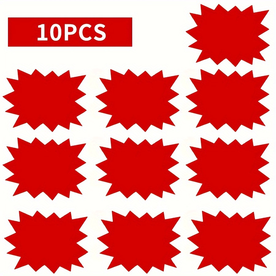 10pcs Pricing Signs Supermarket Display Signs