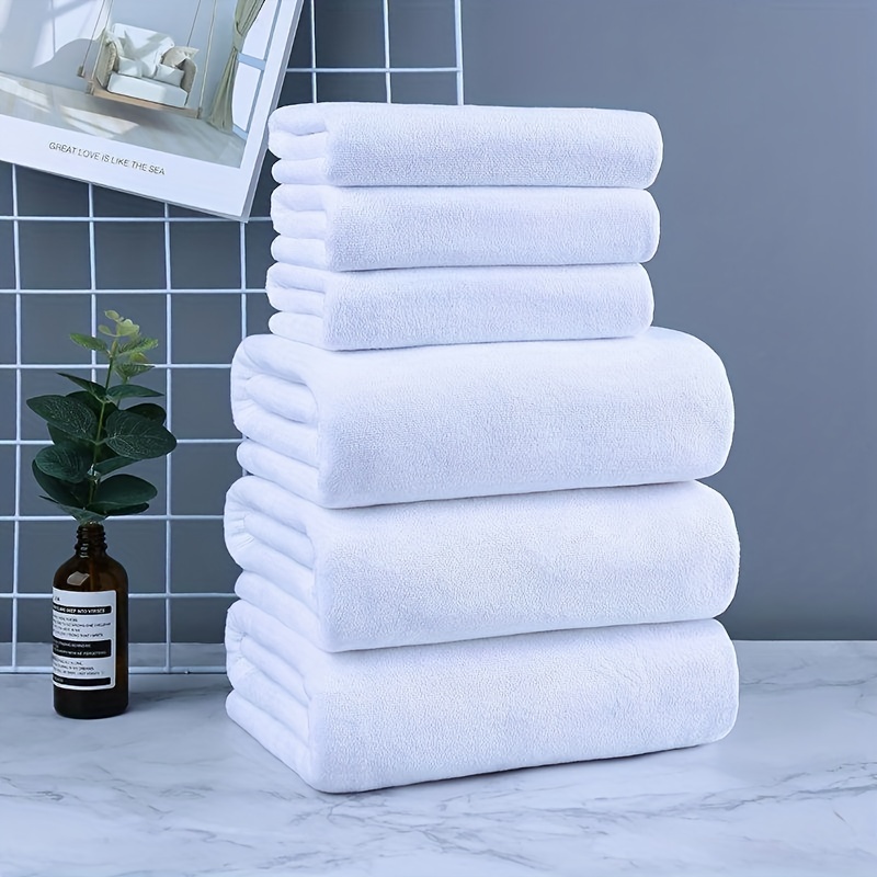 Soft Cotton Towel Set, Soft & Fluffy Bathroom Towels, 2 Bath Towels, 2 Hand  Towels & 4 Face Towels - Temu