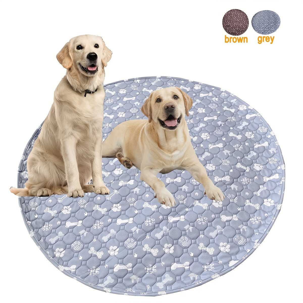 1pc Mesh Pet Paw Print Waterproof Mat, Thin & Breathable, Suitable