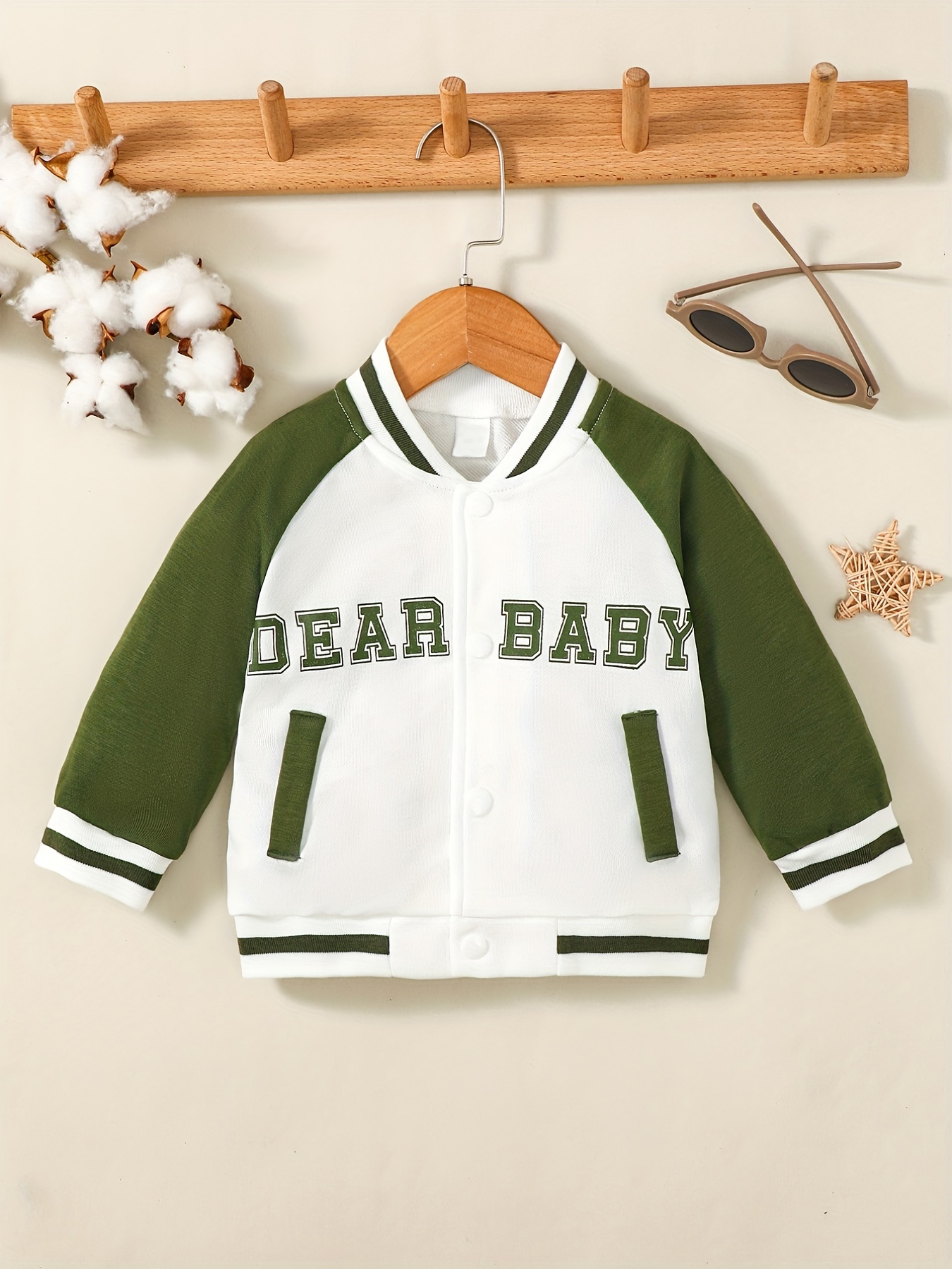 Baby Boys Letter Print Jacket for Autumn Winter