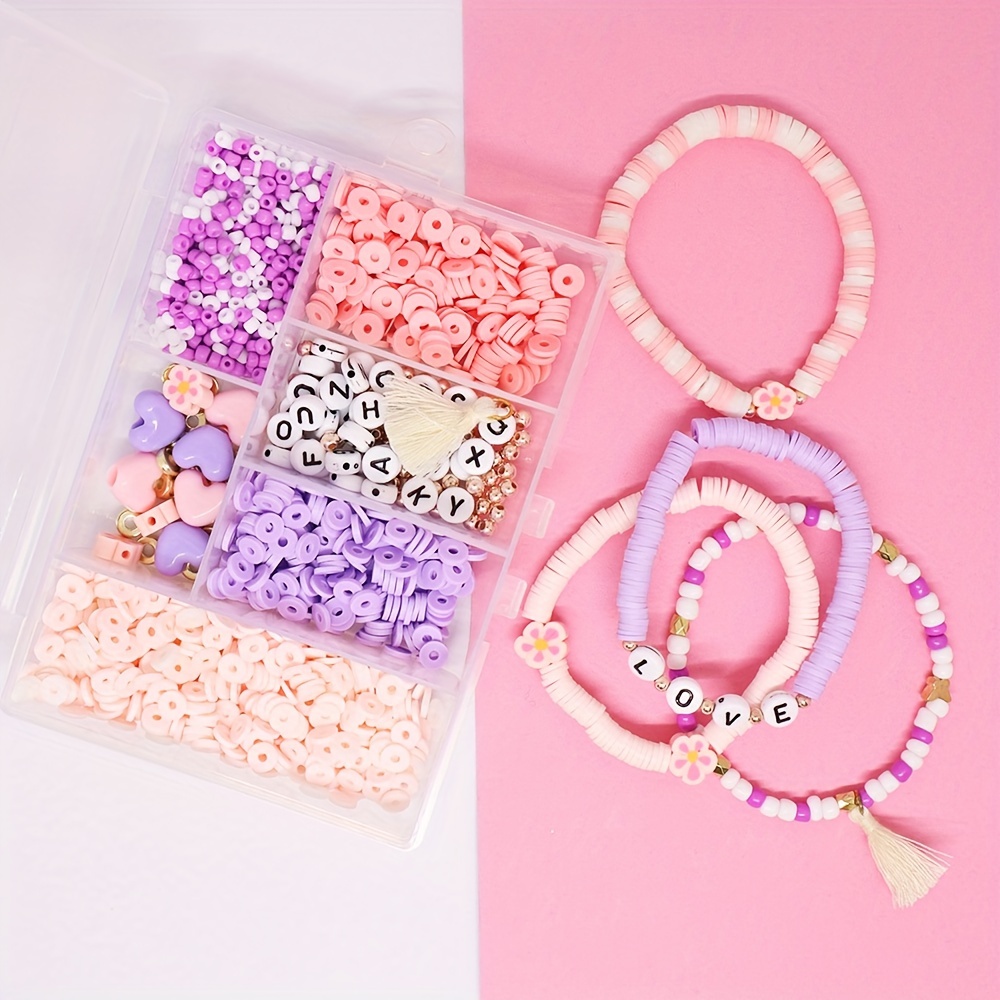 Polymer Clay Beads Set Box Mixed Style Pentagram Plum - Temu