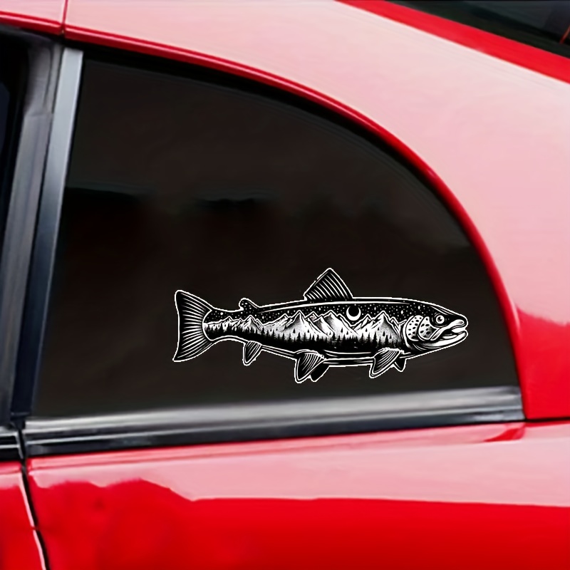 Trout Fish Decal Sticker Car truck Windows Plus Laptops - Temu