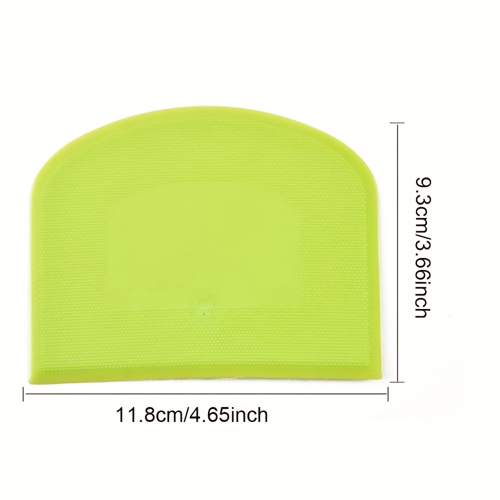 2PCS Flexible plastic Dough Scraper, Food Safe Bench Scraper with