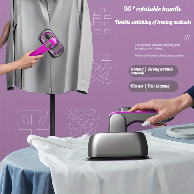 Máquina de planchar de ropa de mano Vapor caliente Hogar húmedo y seco  Doble pequeña máquina de hierro de viaje eléctrica Mini vapor vapor ropa  para