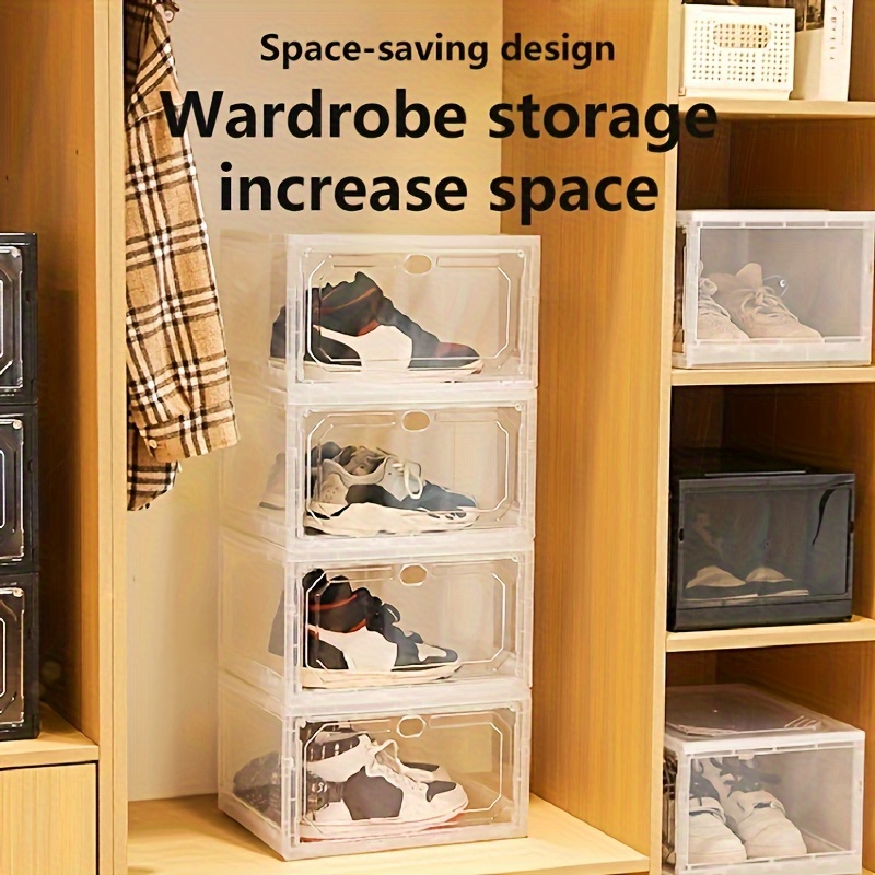 Space Saving Cupboard Shoe Rack Box Storage Display Dorm Shoe Rack