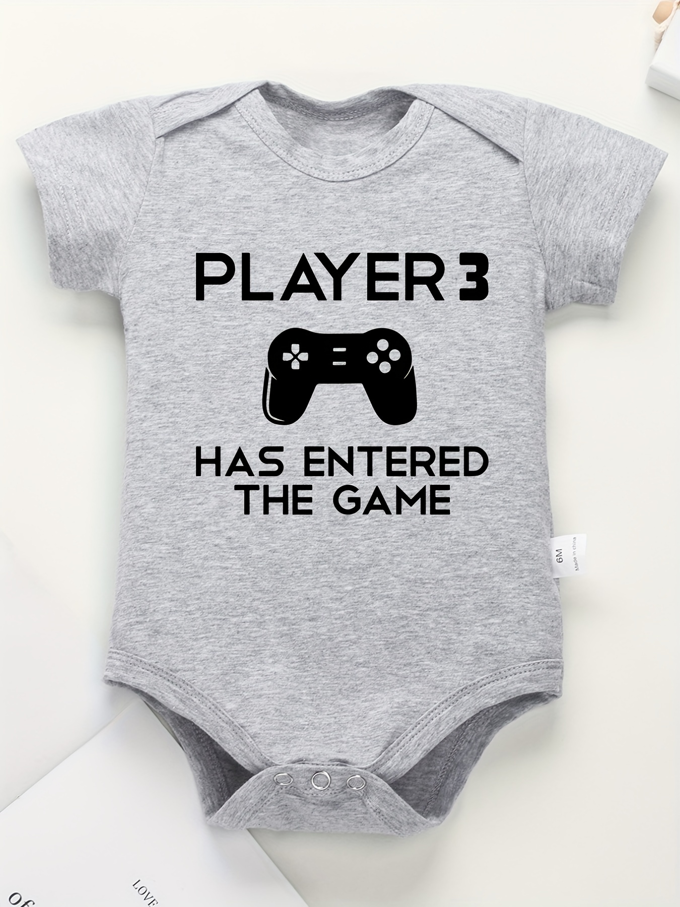 Unisex Baby Boys Girls Onesie Funny Letter Print Short - Temu Philippines