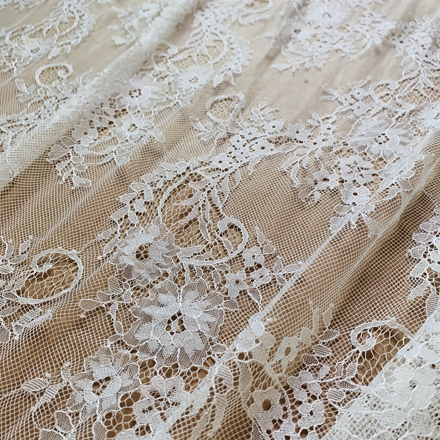 118.11inch Long Eyelash Lace Traditional Wedding Lace Fabric Hot Selling  DIY Sewing Material