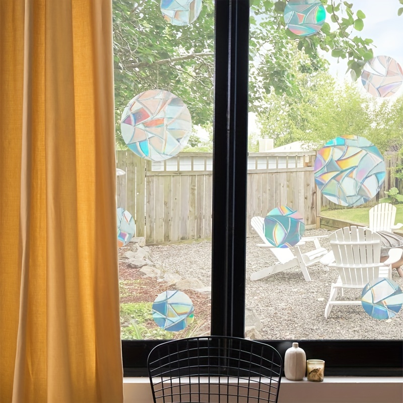 10 pièces Stickers muraux attrape-soleil, Décoration arc-en-fenêtre