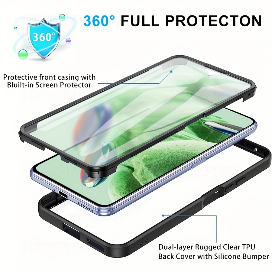 For Redmi 13C Case Back Cover For Xiaomi Redmi 12 Clear Shockproof Soft  Silicone Protect Phone