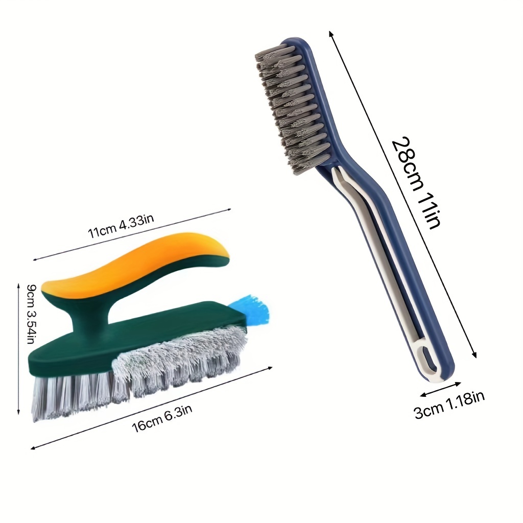 Multifunctional Floor Seam Brush, Bathroom Cleaning Brush Crack Brush,2 in  1 Bathroom Cleaning Gap Brush,Groove Gap Cleaning Tools with Handle, for