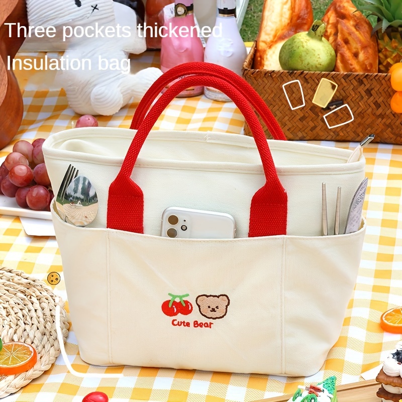 Cherry lunch box clutch