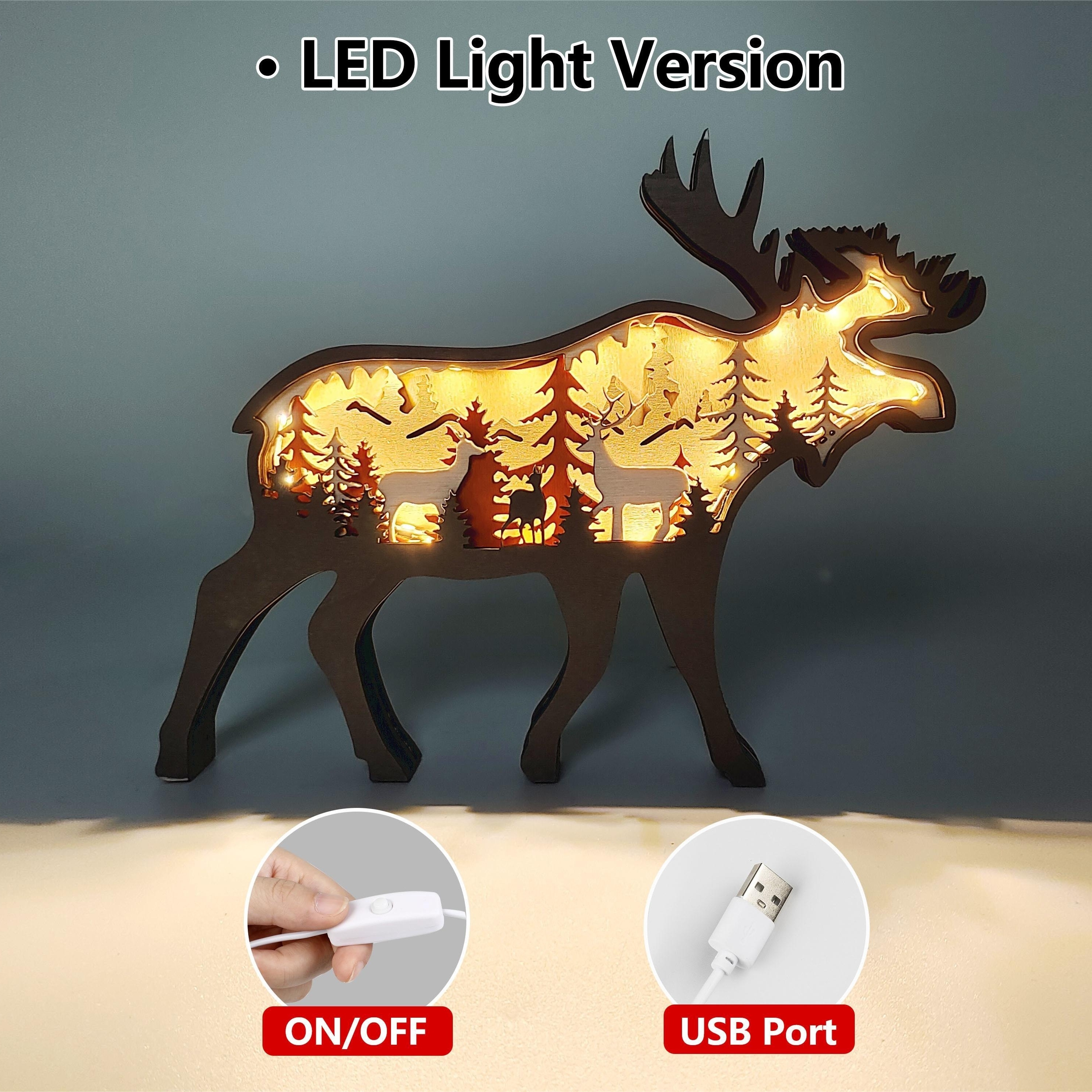 Luz nocturna personalizada animales del bosque | Nacimiento del regalo del  bebé | Bebé luz de noche | Lámpara de noche arcoíris | Regalo de