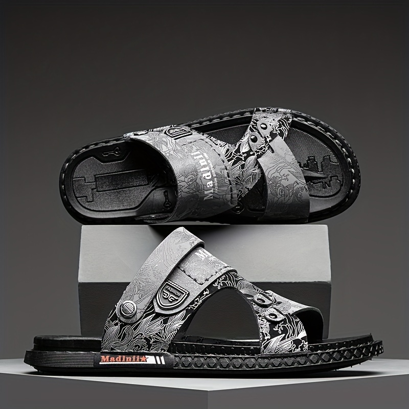 Men's Wear Resistant Non Slip Sandals Quick Drying Comfy Slides Beach Shoes