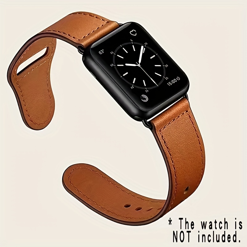 Designer Band Compatible with Apple Watch Band 38mm 40mm 41mm Men and  Women, Luxury Genuine Leather Replacement Wristbands Strap for iWatch Apple  Watch Series 7/6/5/4/3/2/1/SE : : Electronics