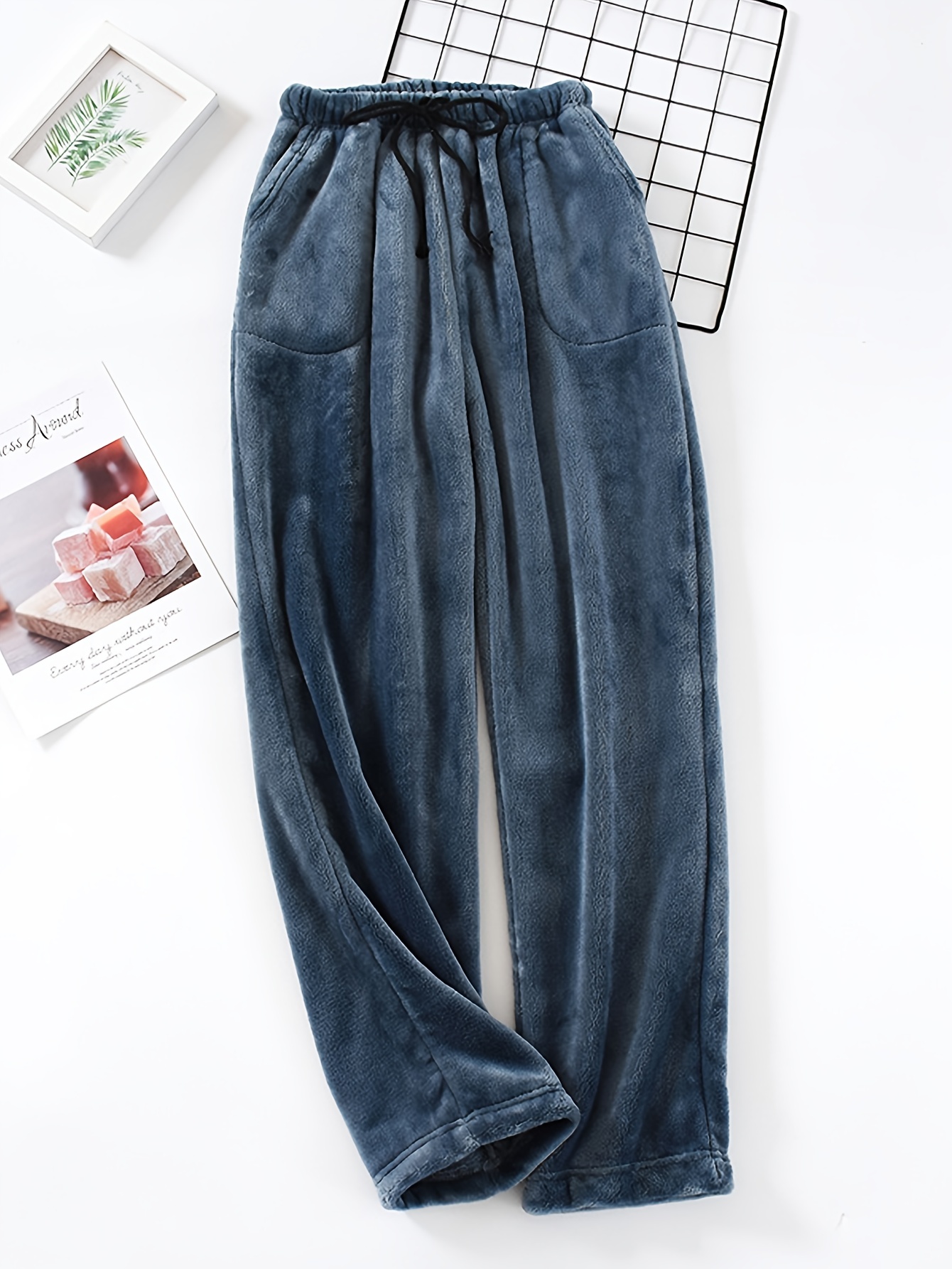 Simple Casual Sleep Bottoms Soft Comfy Elastic Waistband - Temu Canada