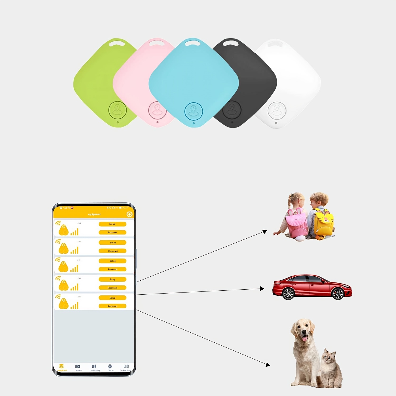 Mini Moda Smart Dog Pet Wireless 4.0 Gps Tracker Llavero - Temu Chile