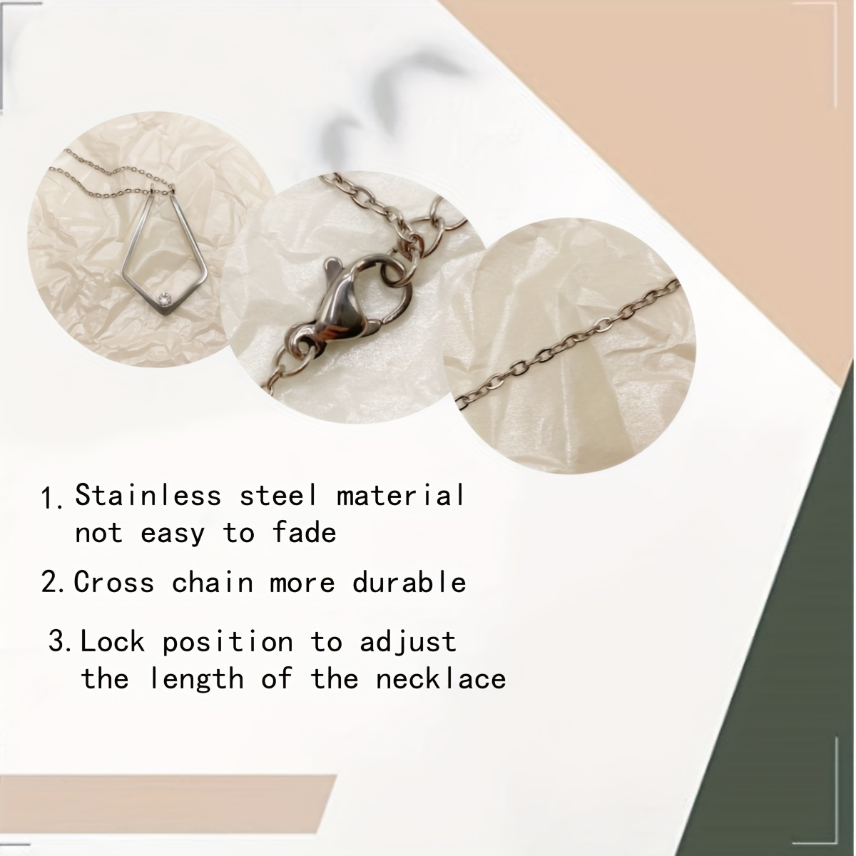 Creative Geometric V Shape Ring Protector Necklace