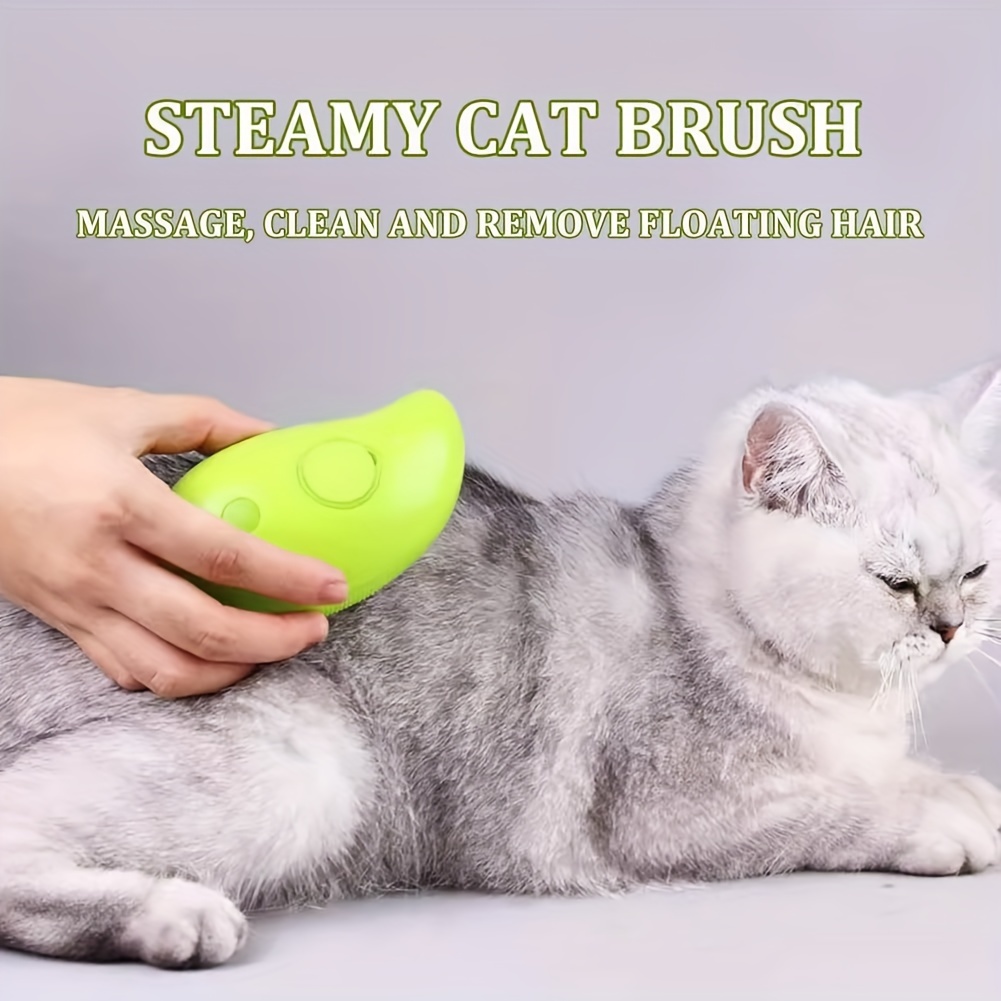 Steamy Cat Brush 3 En1 Cepillo Vapor Gatos Cepillo Vapor - Temu