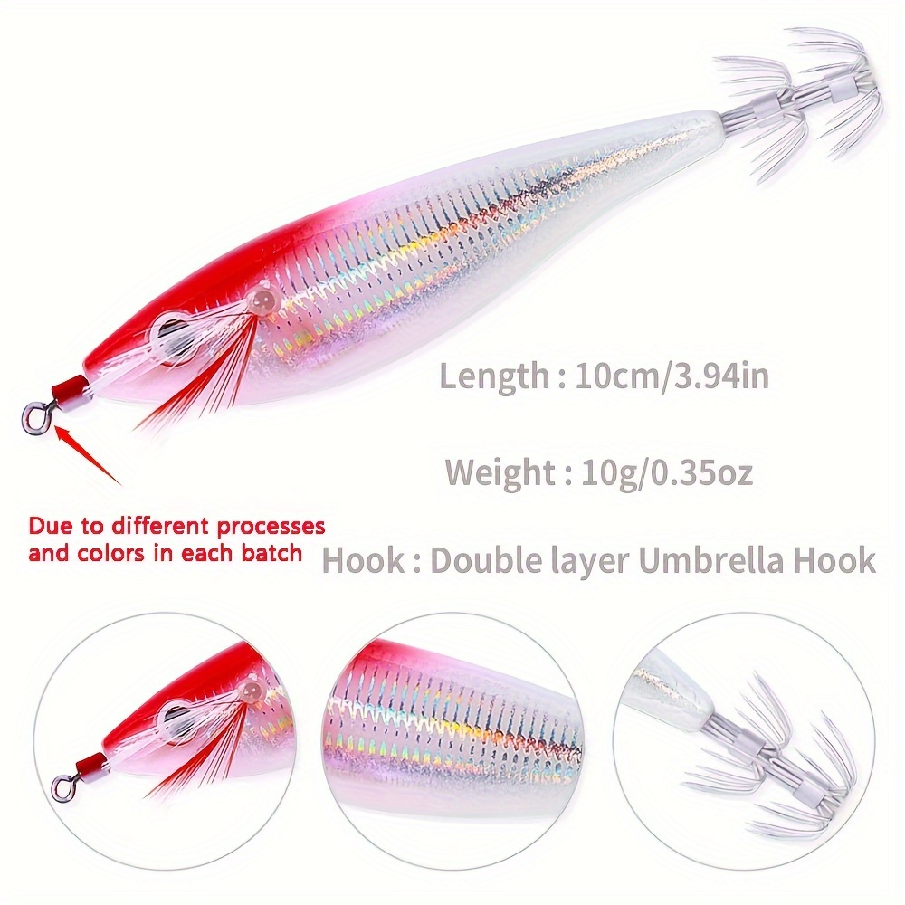 Luminous Octopus Bait Simulation Fishing Lures Double layer - Temu