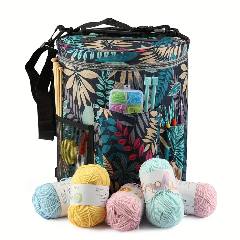 Large Capacity Knitting Yarn Storage Bag Knitting Bag Storage Tote