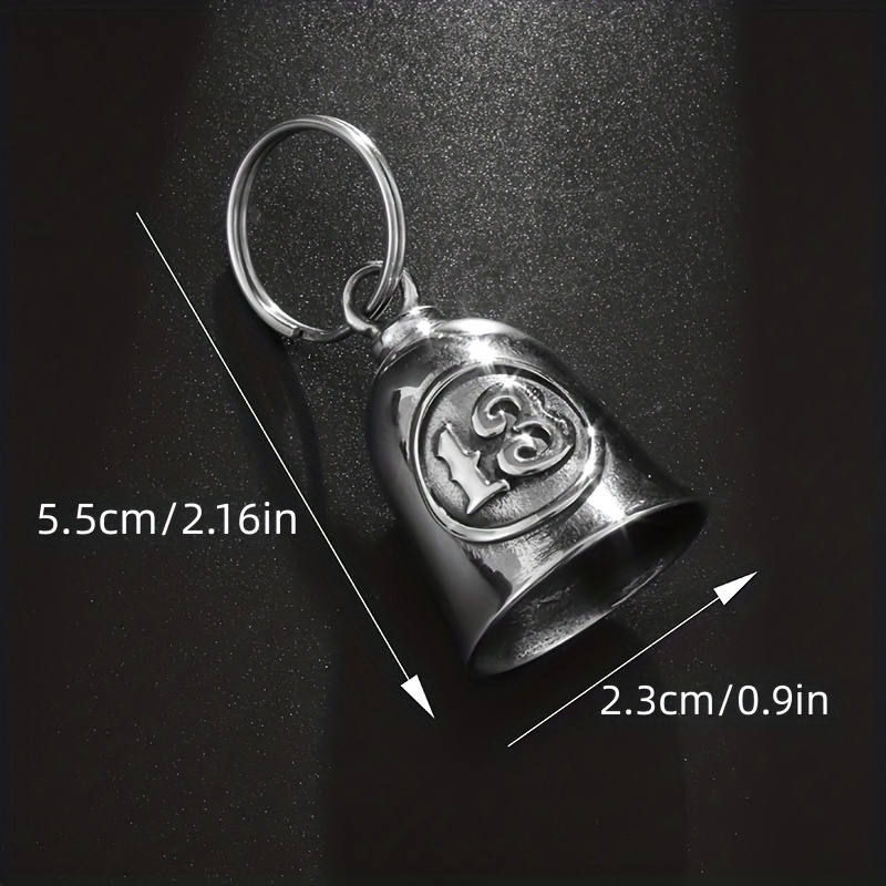 1pcs Fashion Metal Keychain Chain Color Heart Metal Bell Keychain