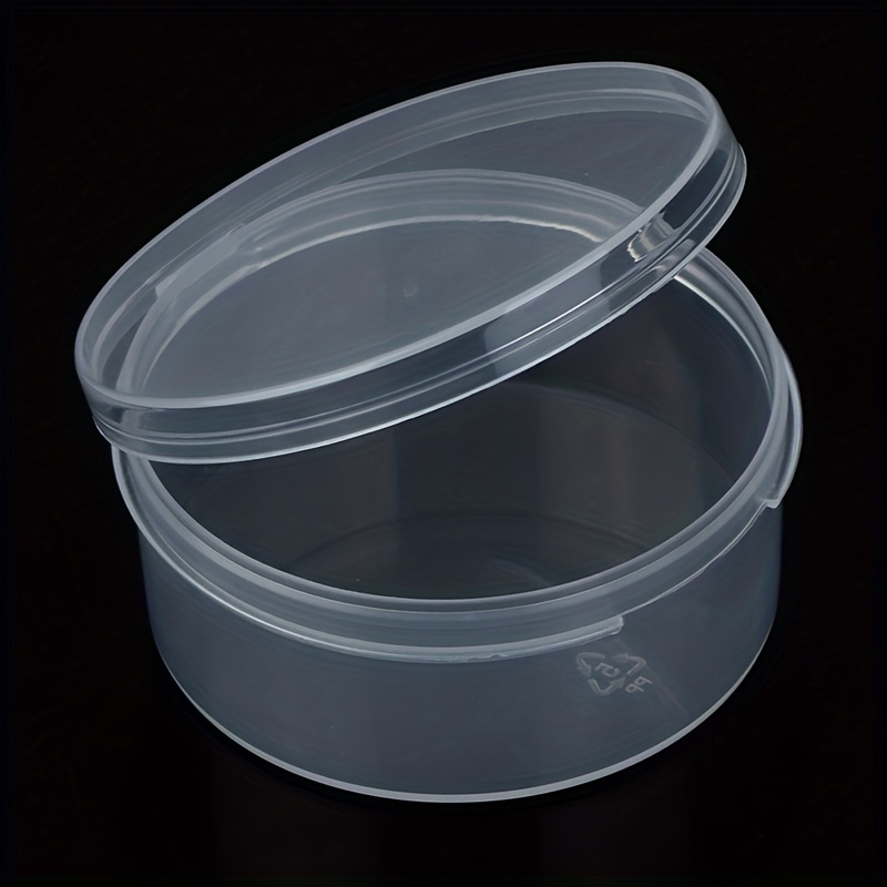 1pc small round plastic box transparent PP plastic container