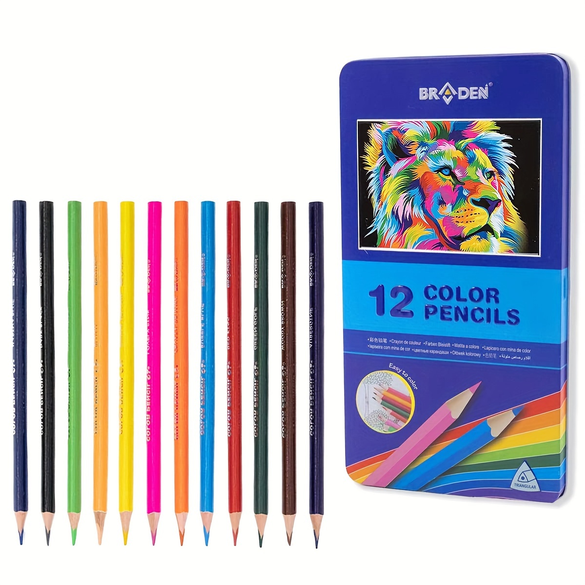 Bview Art Supplies 72 Premium Colored 4mm Soft Core Coloring Pencils Set  For Adults Artists Beginners Drawing Sketching - Buy Soft Core Color