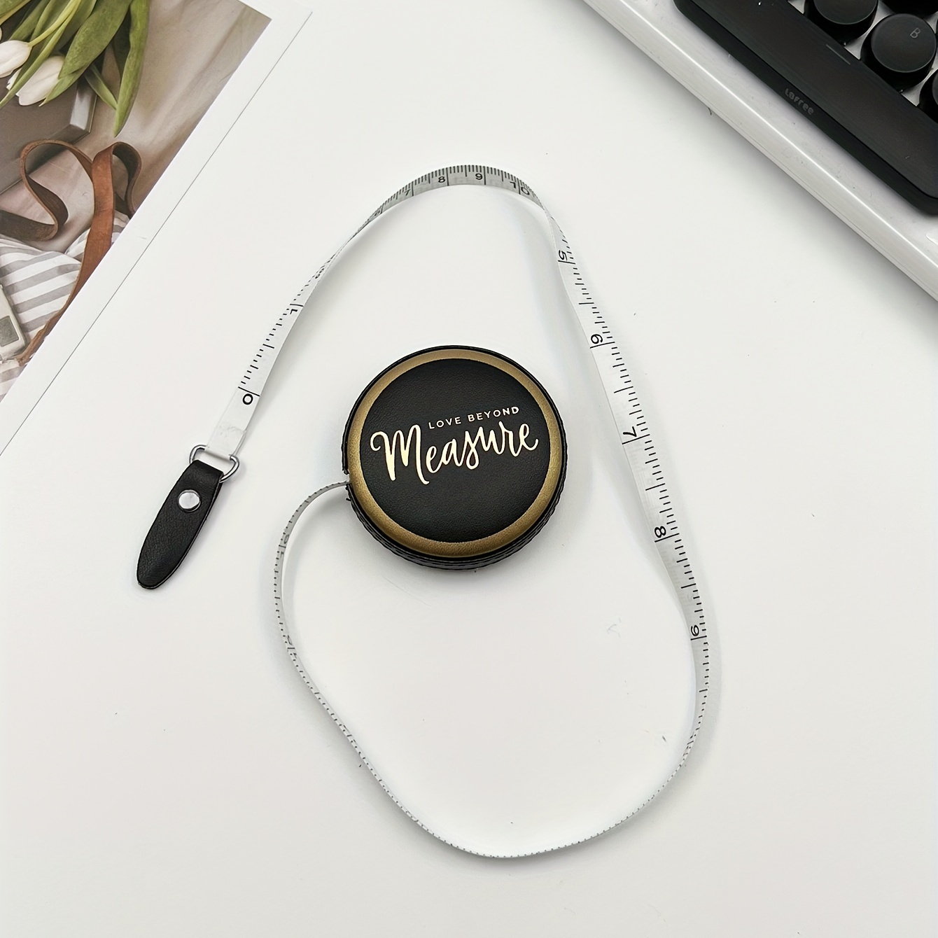 Portable Retractable Vintage Pu Leather Mini Tape Measure - Temu