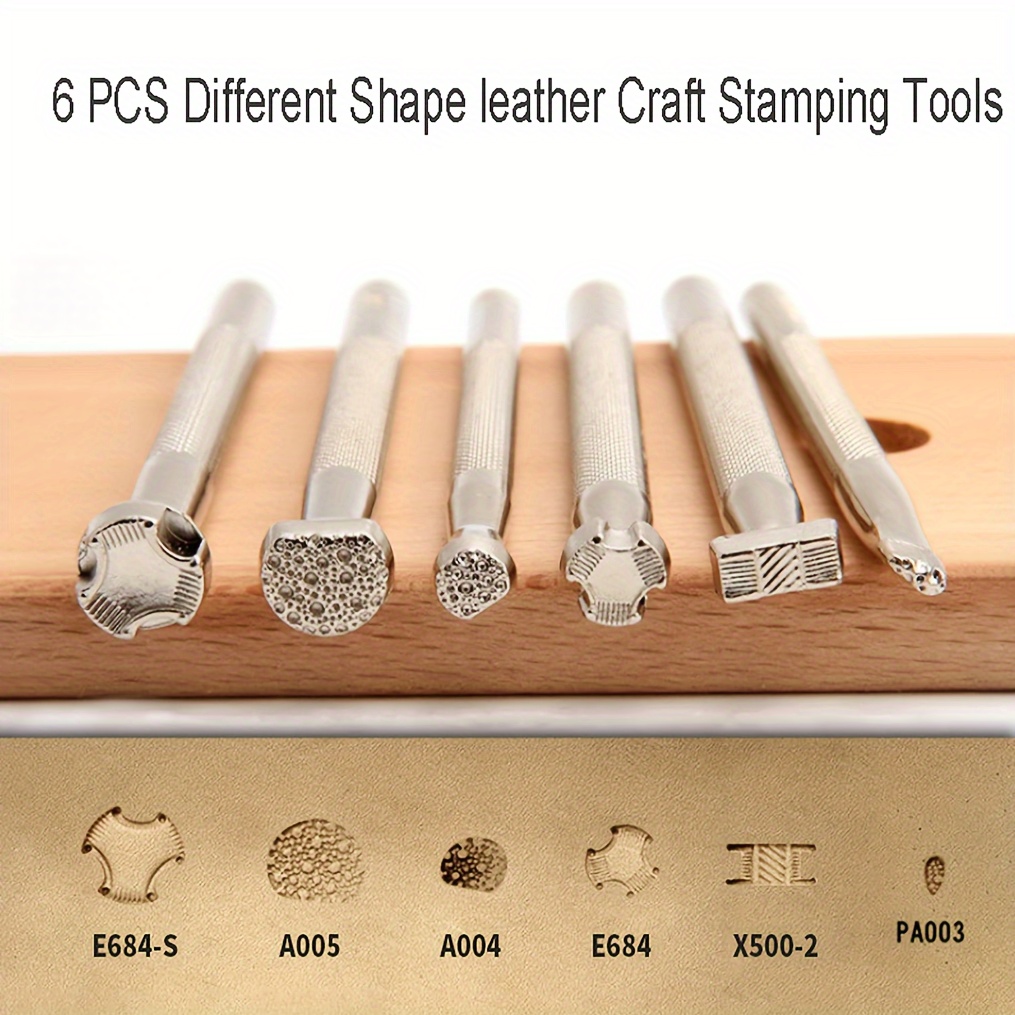 20pcs Leather Stamp Printing Tool Kit Alloy Stamp Punch Set Carving Saddle  Making Tools For Leather Craft DIY Artwork