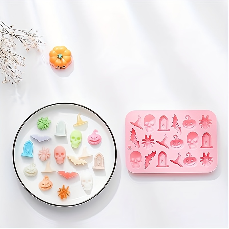 Halloween Silicone Chocolate Candy Mold Pumpkin Ghost Shape - Temu