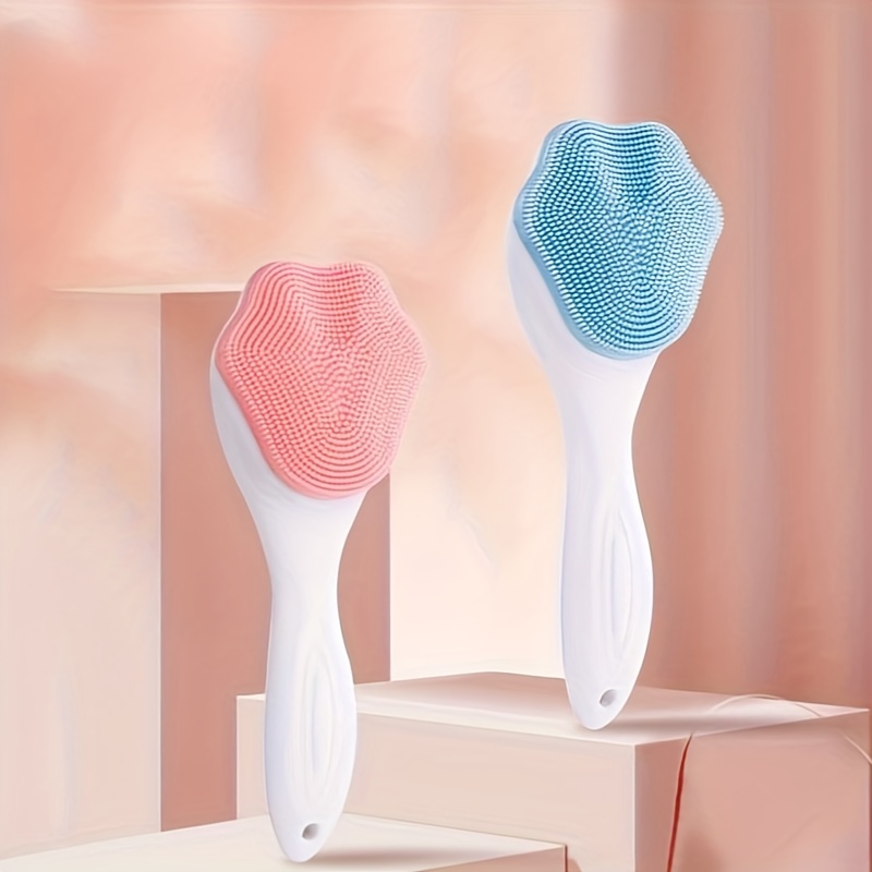 Face Silicone Brush Cleaning Tool Double Sided Brush - Temu