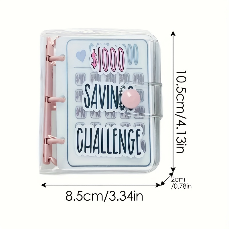 Mini Binder Savings Challenge, Cash Stuffing, Cash Envelope Wallet