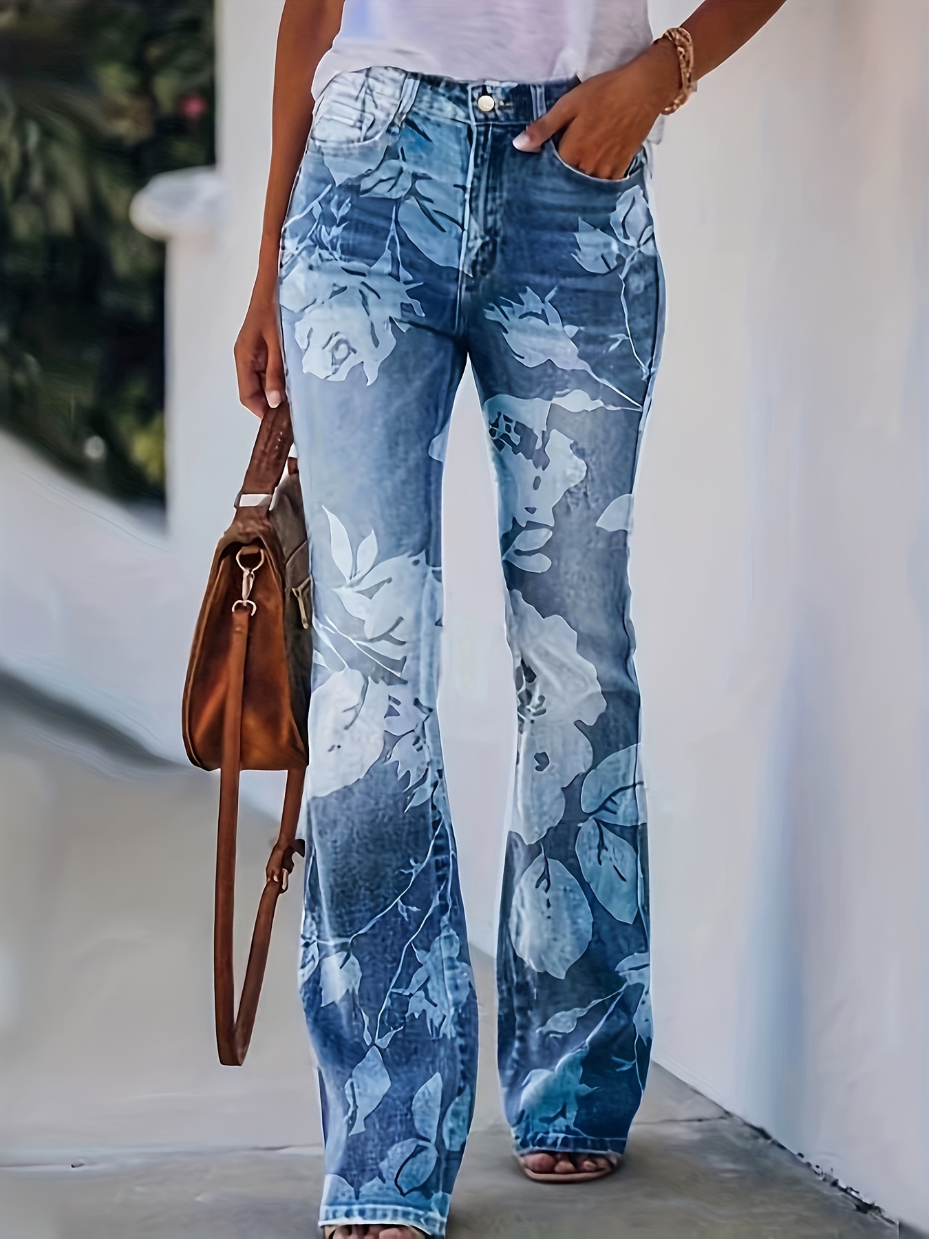 Flower Jeans - Temu Canada